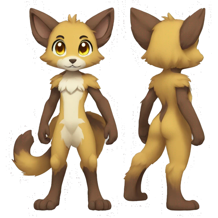 Anthro FurSona Fakemon Full Body emoji