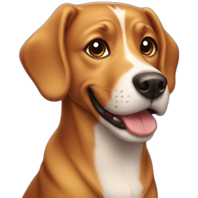 Caramel dog emoji