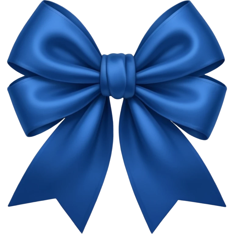 Laço azul escuro emoji