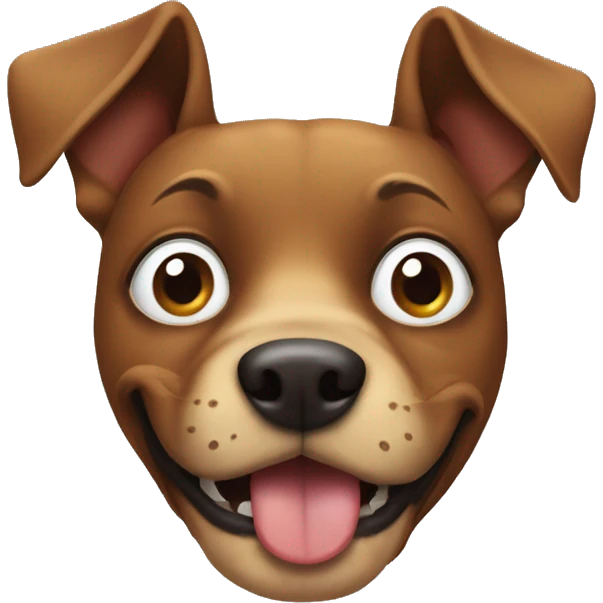 The funny dog head emoji
