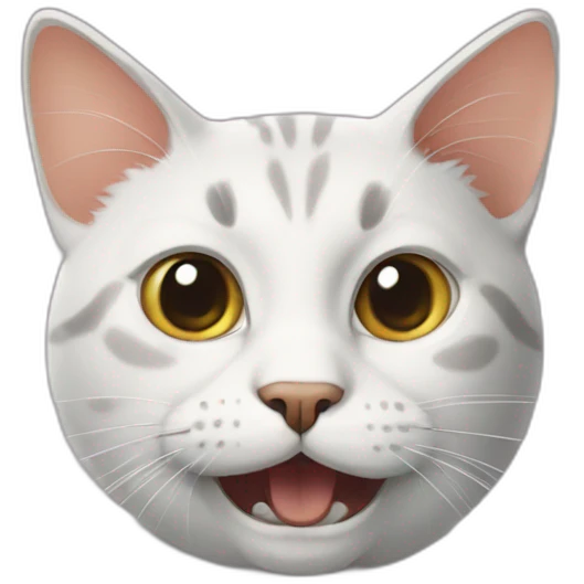 extremely silly and dumb looking cat emoji