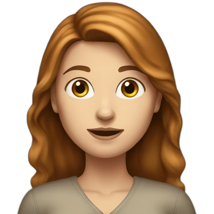 white-woman-with-brown-hair-who-doesnt-want-you-here emoji