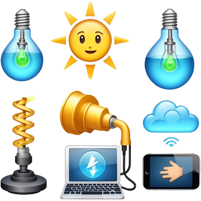 Generation emojis with technology direction energy deposition emoji