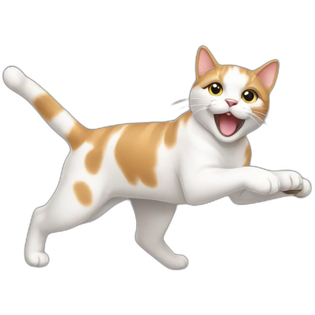 Lunging cat emoji