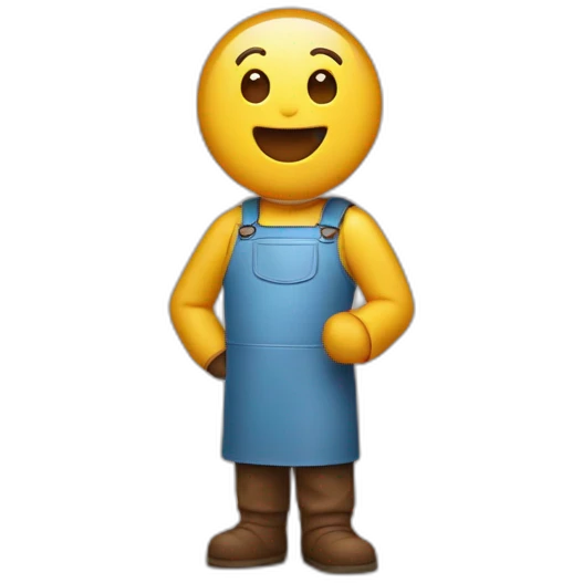 Un gros qui gobe une saucisse emoji