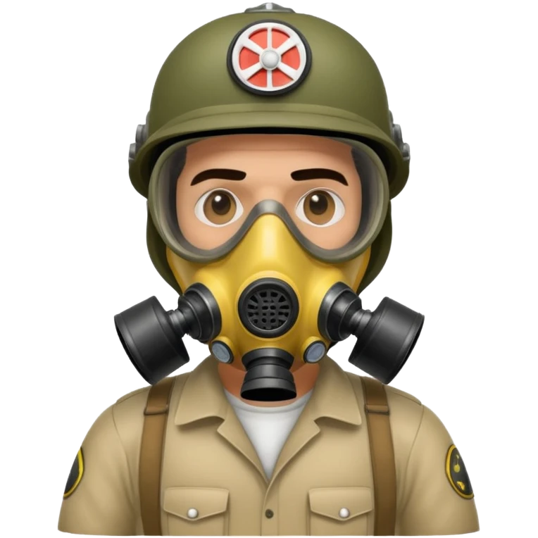 pablo escobar wearing a gas mask emoji