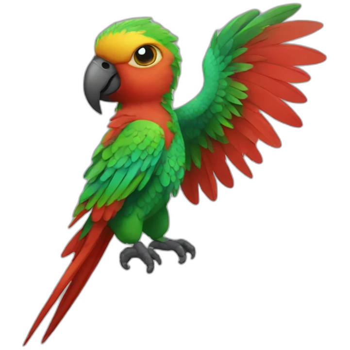 Fantasy parrot emoji