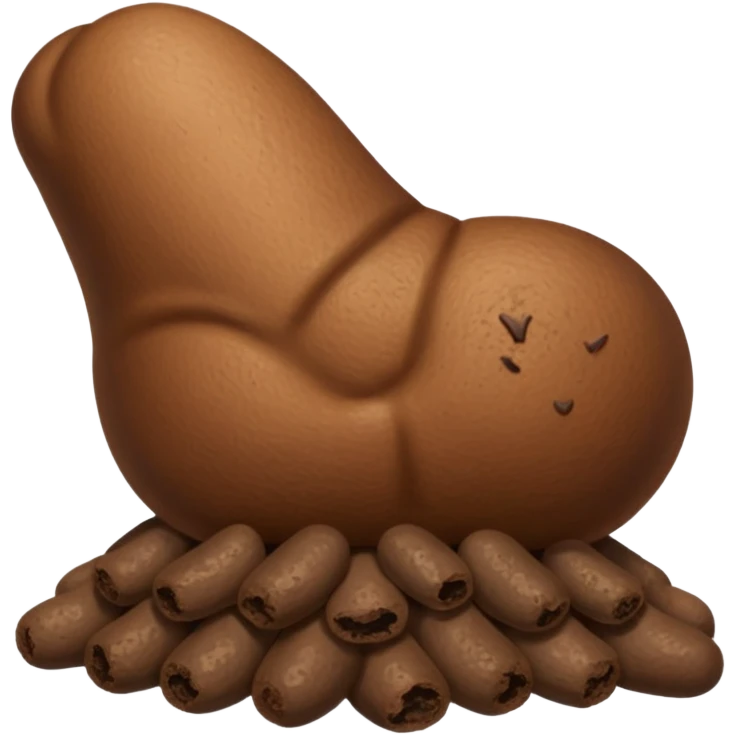 Poop shooting a butt emoji