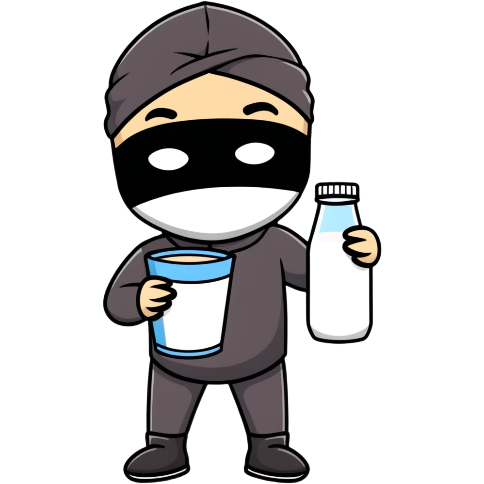 Milk bandit  emoji