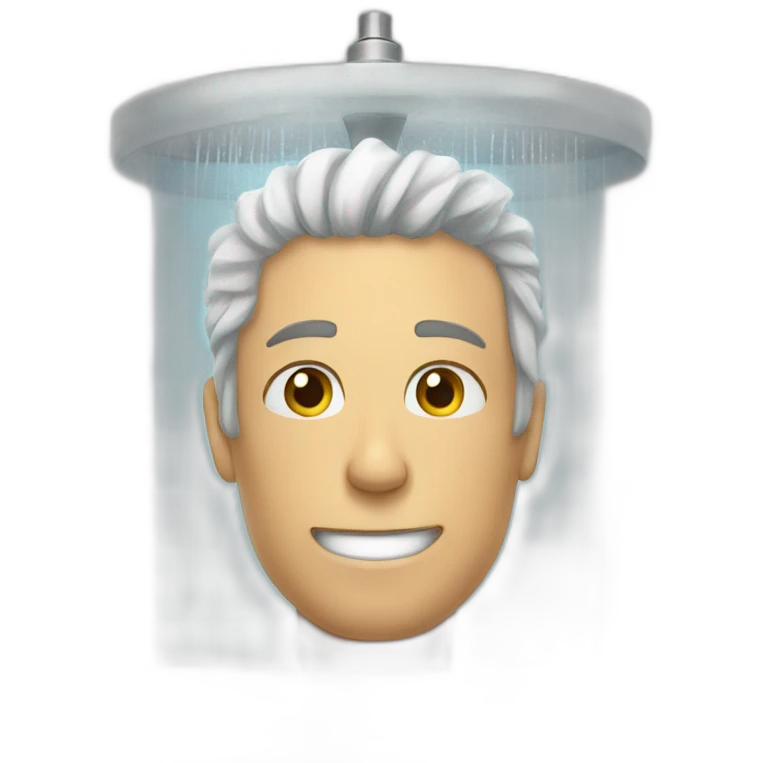 a man in the shower emoji