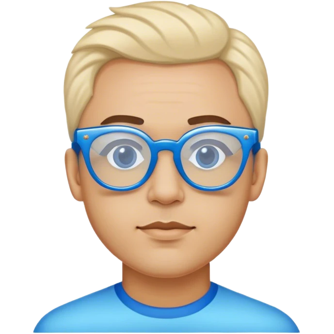 man with blue star glasses who looks a bit like elton  emoji