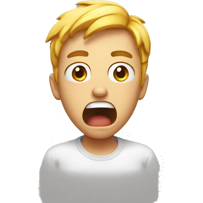 shocked and sweat emoji