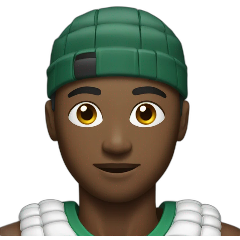 athlete with beads of sweat emoji