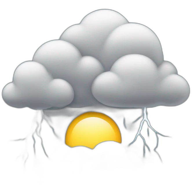 Thunderstorm in New Delhi emoji