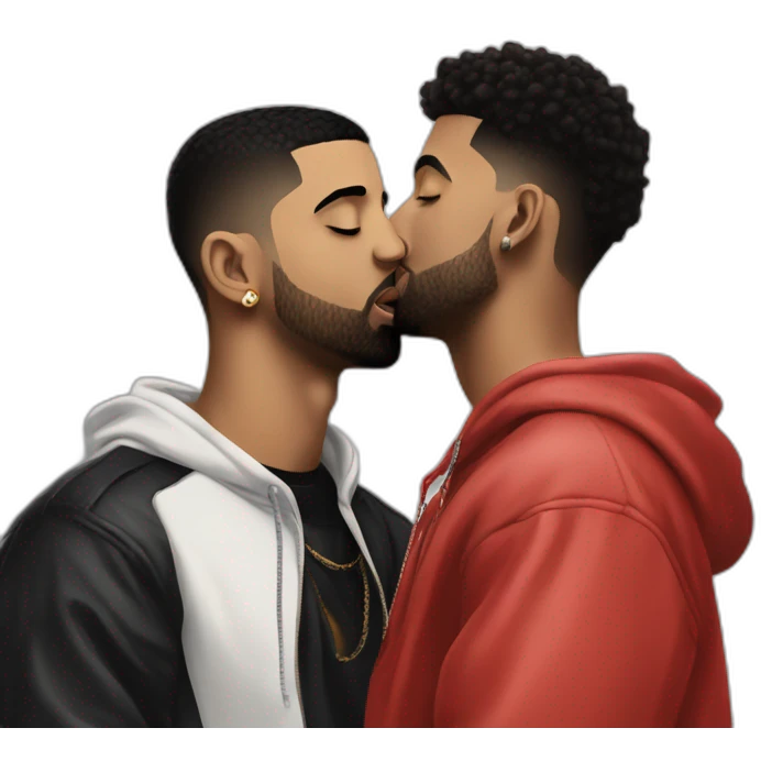 drake kissing 21 savage emoji
