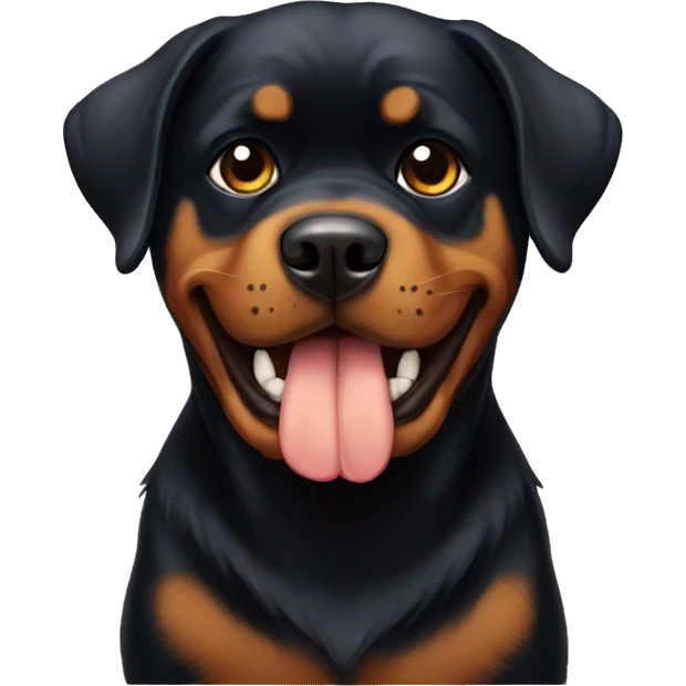 Rottweiler con lazo  emoji