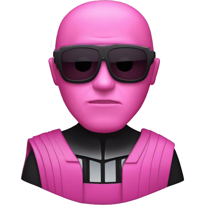 darth vader in pink suit and glasses with svaroski emoji