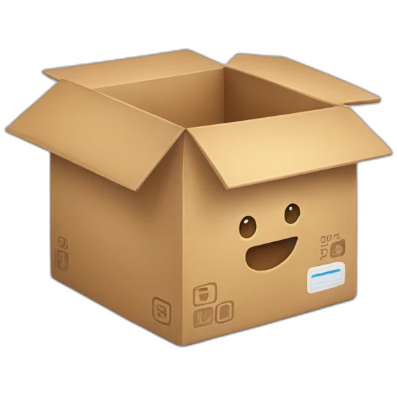 box with discounts inside emoji