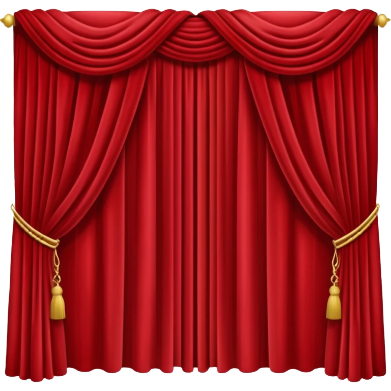 Simple red curtains  emoji