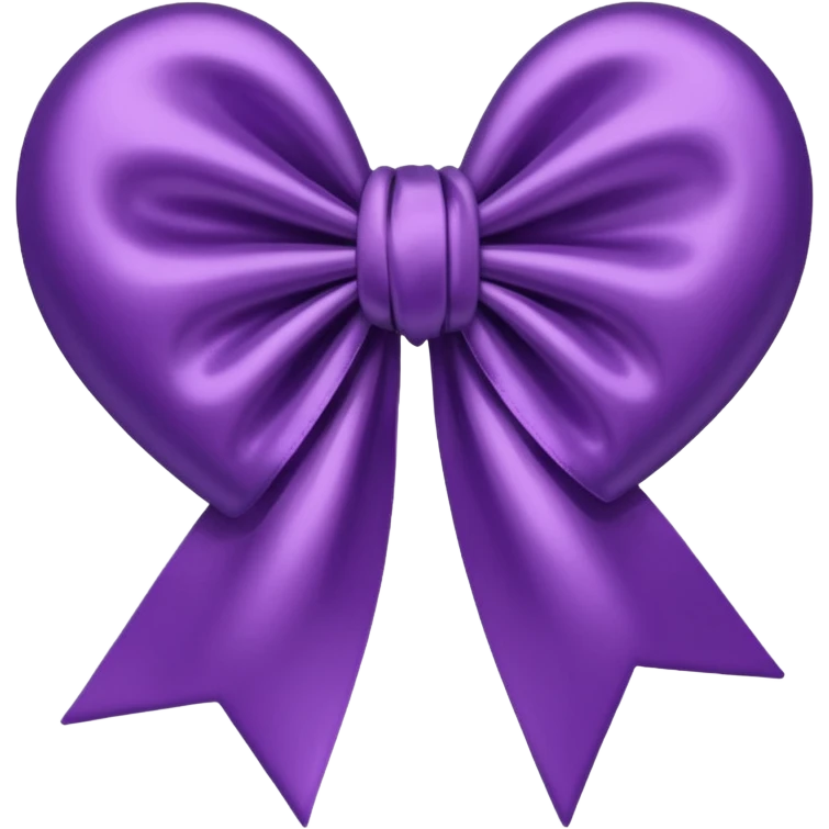 Purple heart with bow emoji