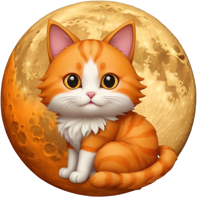 Un chat dans la lune emoji