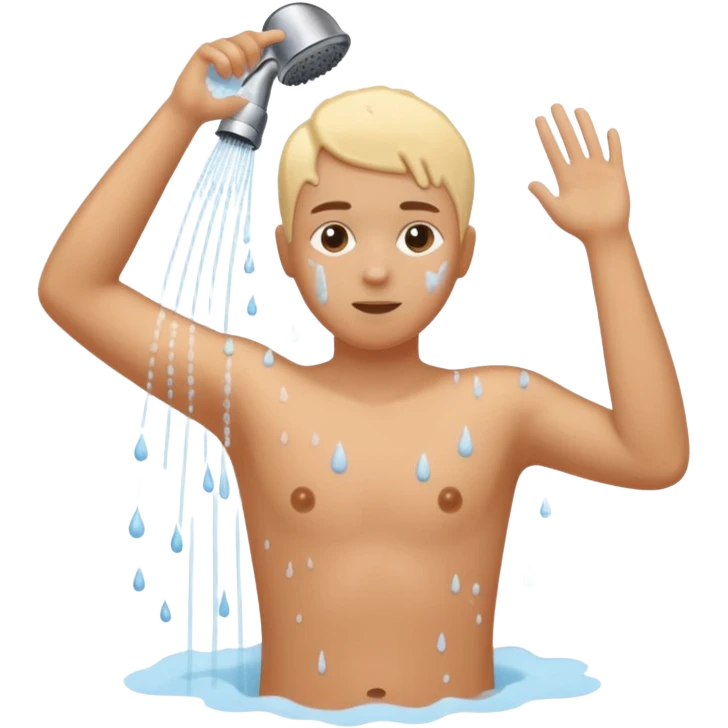 Shower body scribber emoji