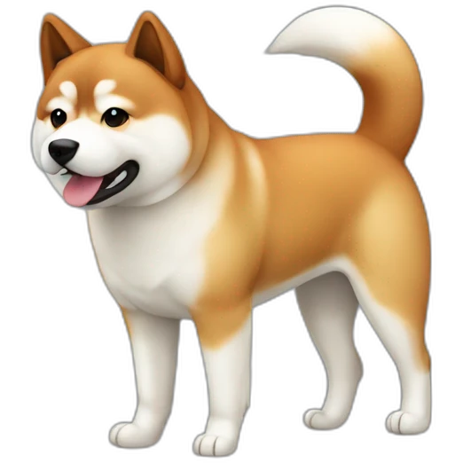 Akita inu red emoji