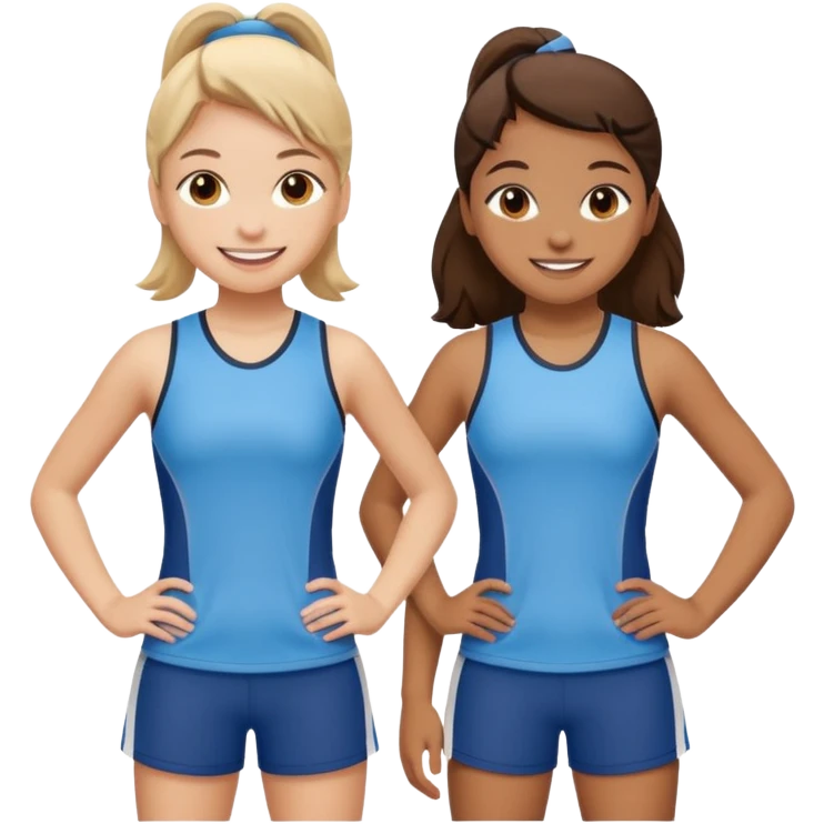 young girls school sports emoji