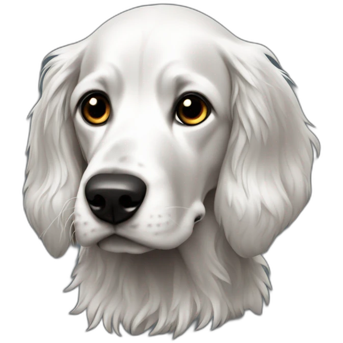 setter anglais full noir emoji