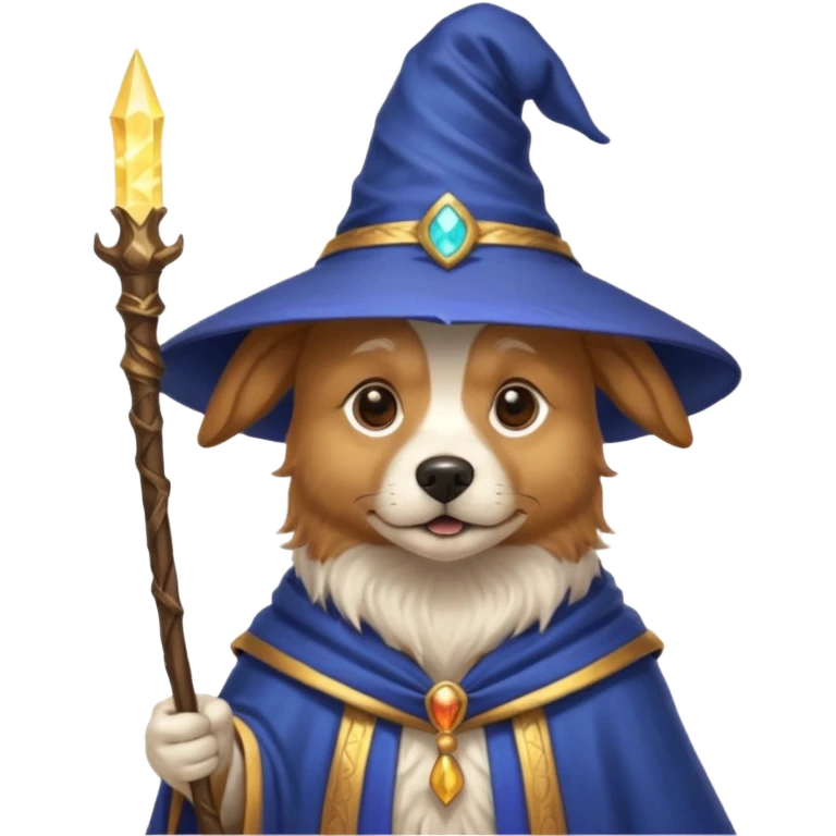 Dog wizard emoji