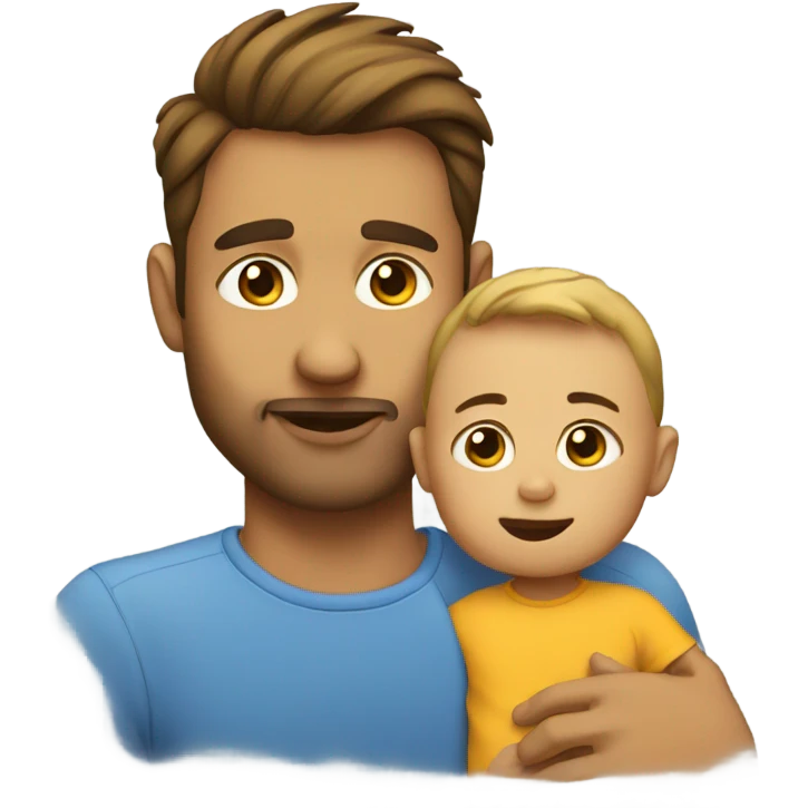 Father and baby emoji