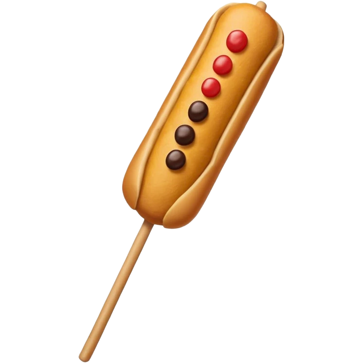 corndog but in black color emoji