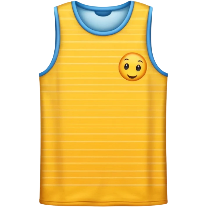 patterned sleeveless t-shirt emoji