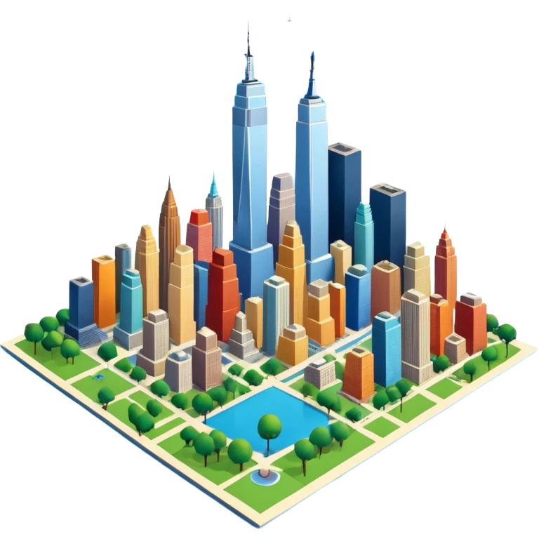 3d citymap of new york emoji