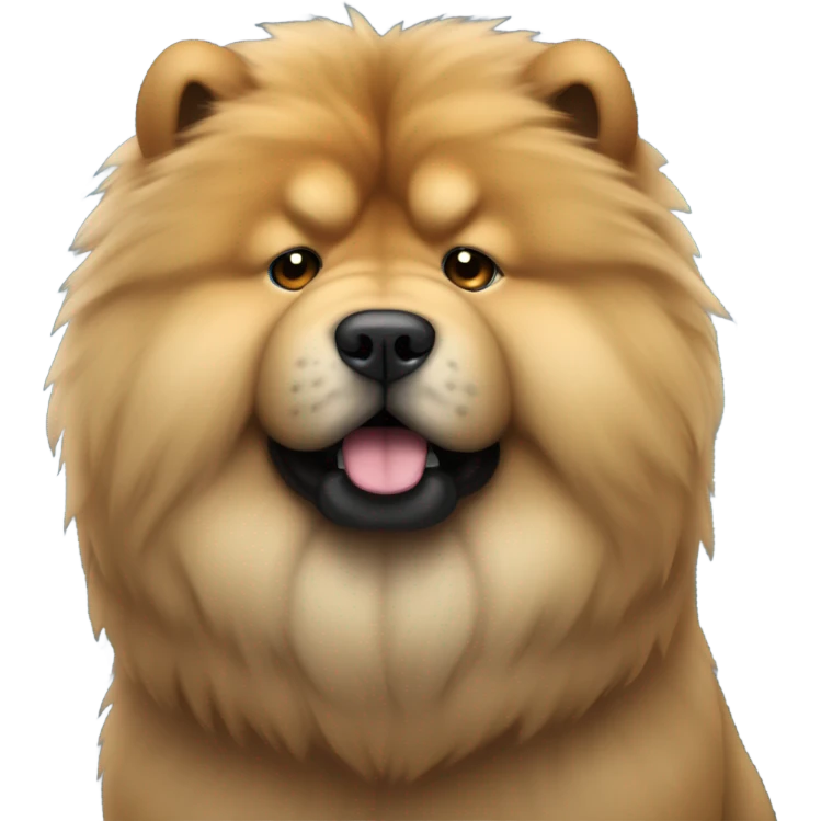 Fluffy chow chow  emoji