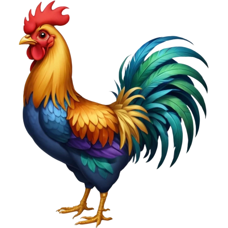un coq emoji