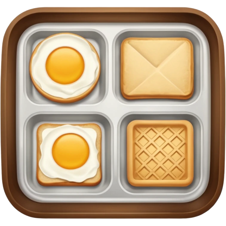 rectangle tray meal emoji