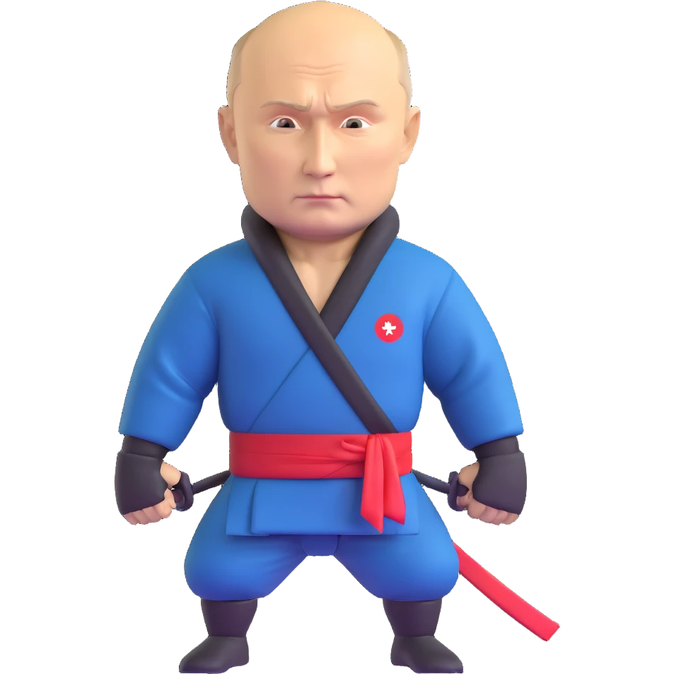 Realistic Putin as a ninja emoji