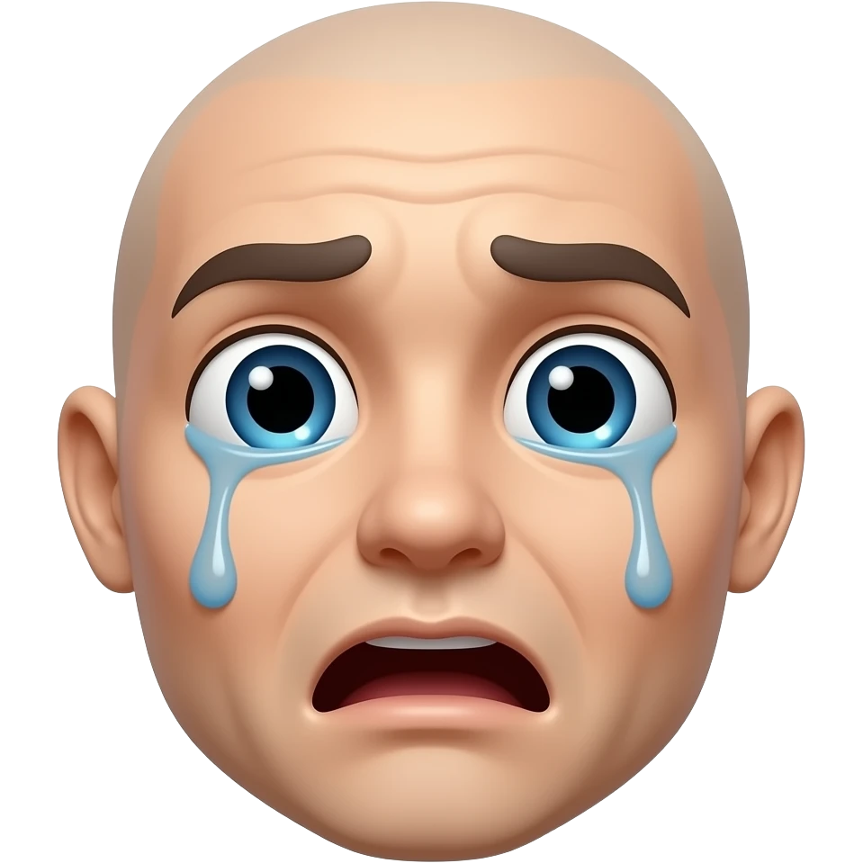 genera un emoji asombrado con ojos de tache emoji