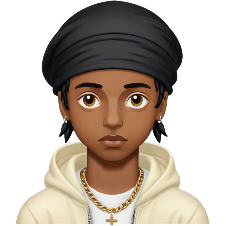vamp playboi carti in Balenciaga and durag emoji