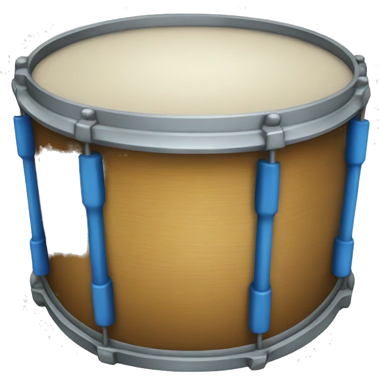 a blue drum emoji