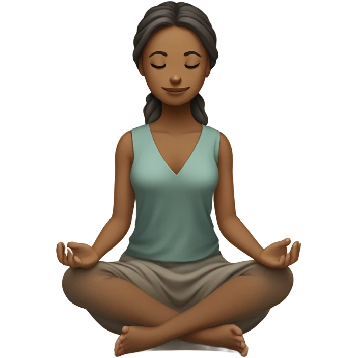 I want you to make me an emoji of a girl meditating emoji