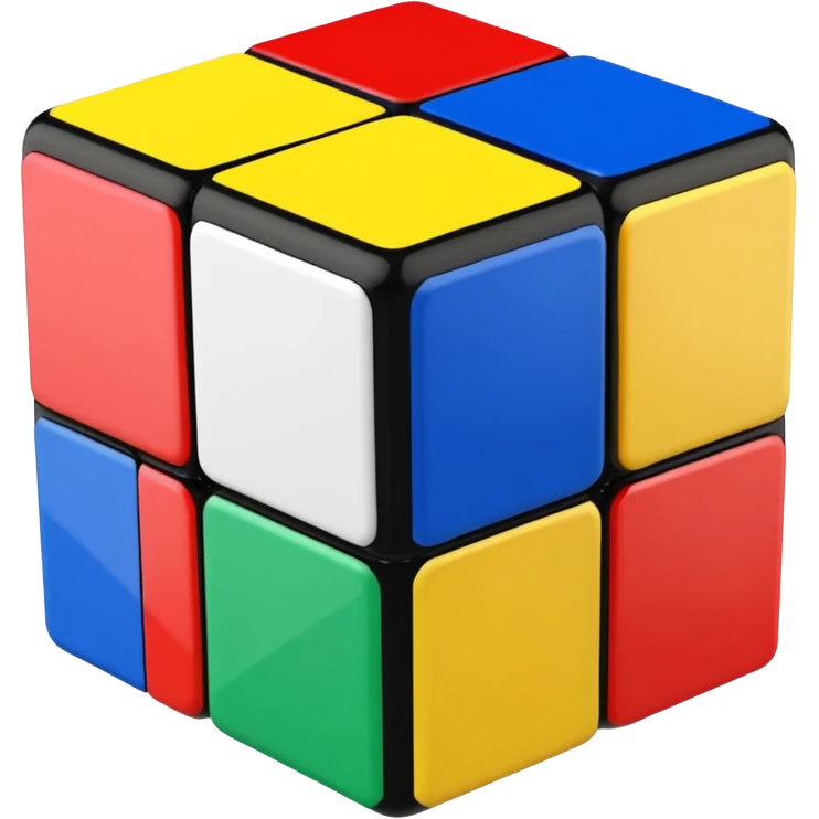 a 3×3 rubik's cube emoji