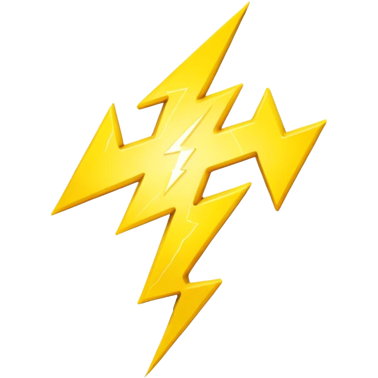 yellow lightning emoji