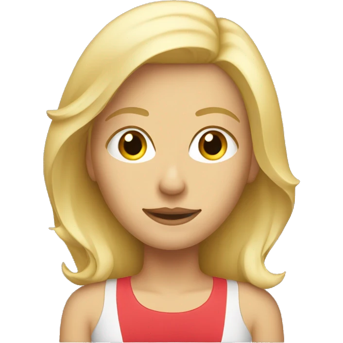 blonde Caucasian woman sitting on couch emoji