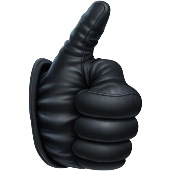 thumb up, gothic glove, magical style emoji