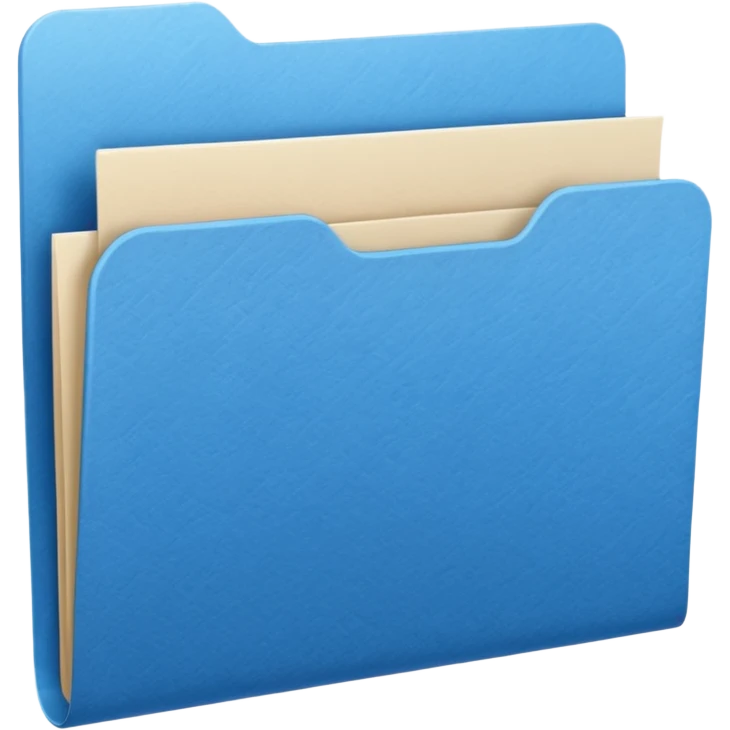 blue color file document emoji