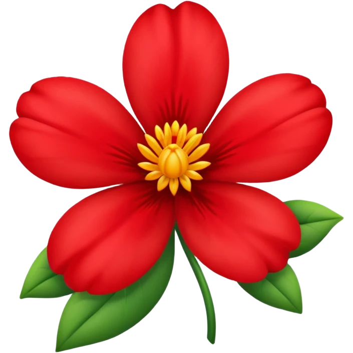 scarlet flower emoji