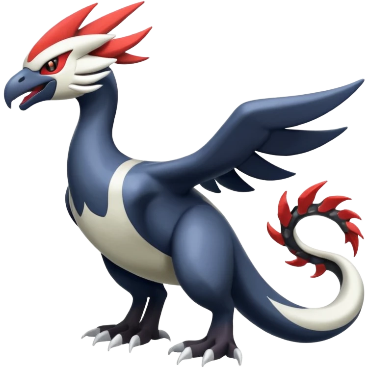 Yveltal-Lugia-Silvally-Fakémon-hybrid-creature (full body)  emoji
