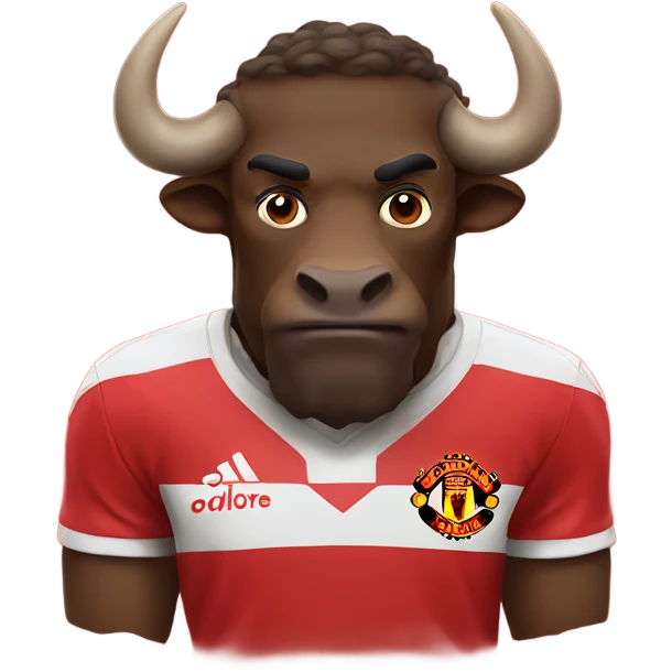 buffalo in a manchester united shir emoji